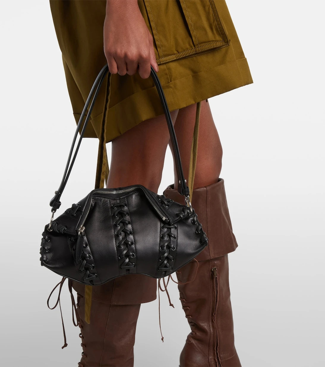 McQueen - Manta Small leather shoulder bag