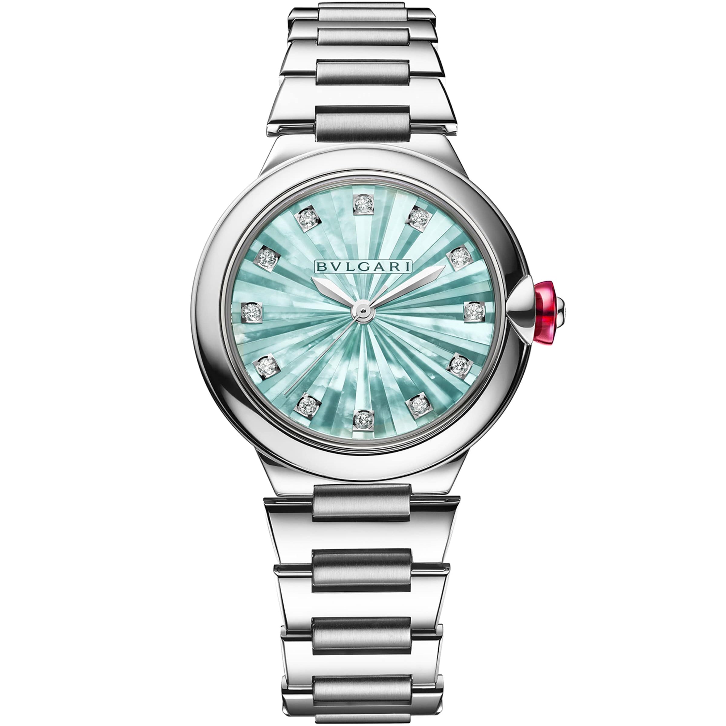 Stainless Steel and Diamond Lvcea Watch 33mm