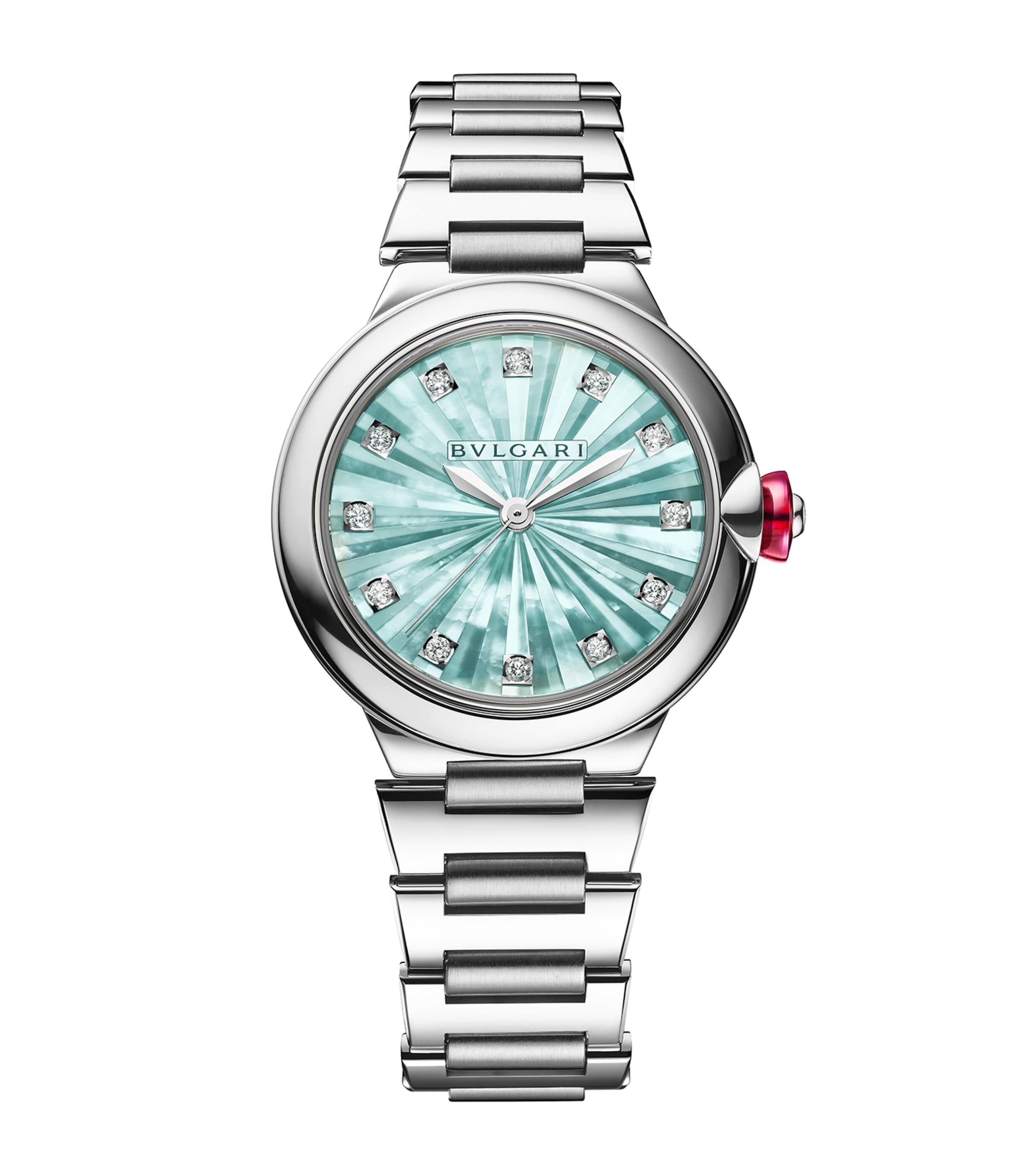Stainless Steel and Diamond Lvcea Watch 33mm