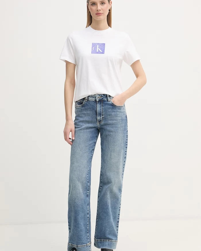 Calvin Klein Jeans kadın pamuklu tişört