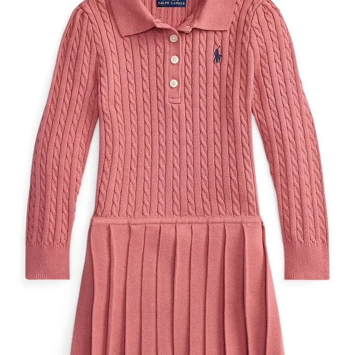 Polo Ralph Lauren Pamuklu Pileli Elbise