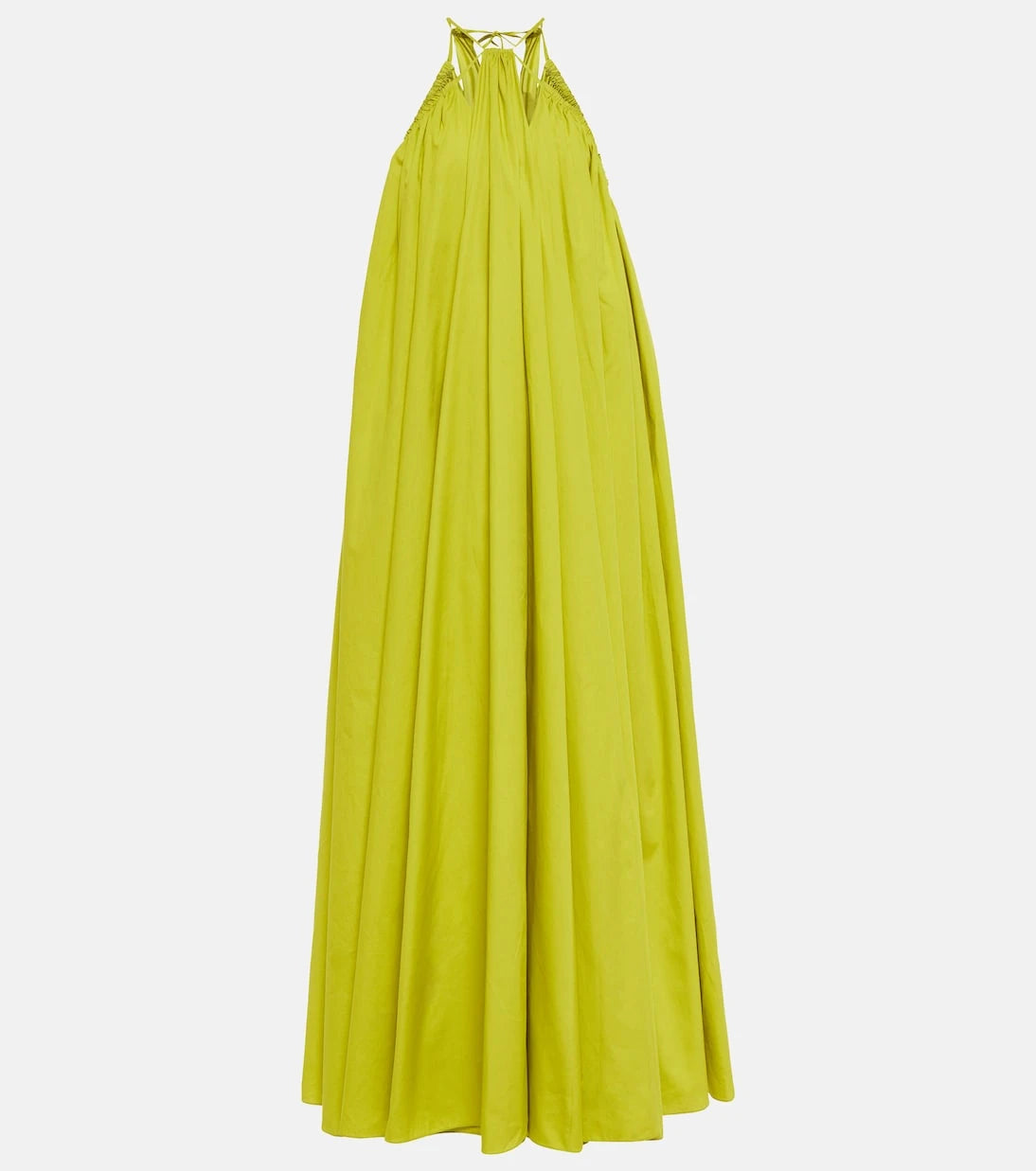 Oscar de la Renta - Halterneck cotton gown