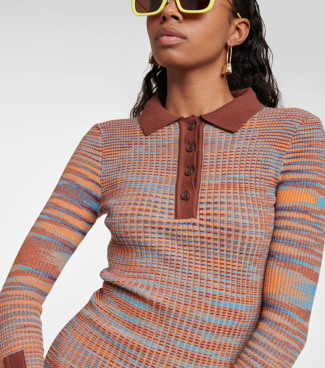 Jacquemus - La Robe Zucca cotton-blend midi dress
