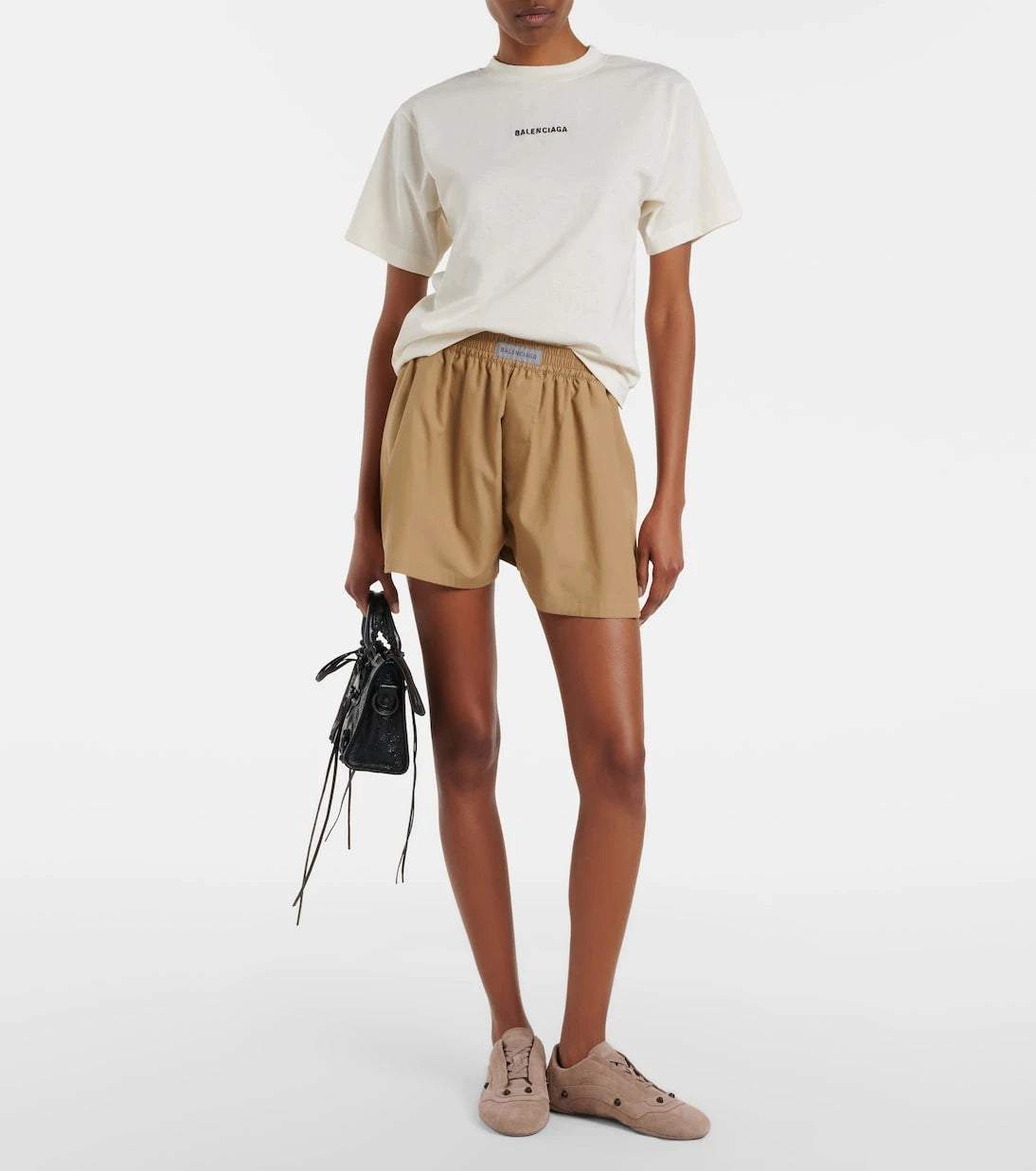 Balenciaga - حذاء سنيكرز سيتي من الشمواه