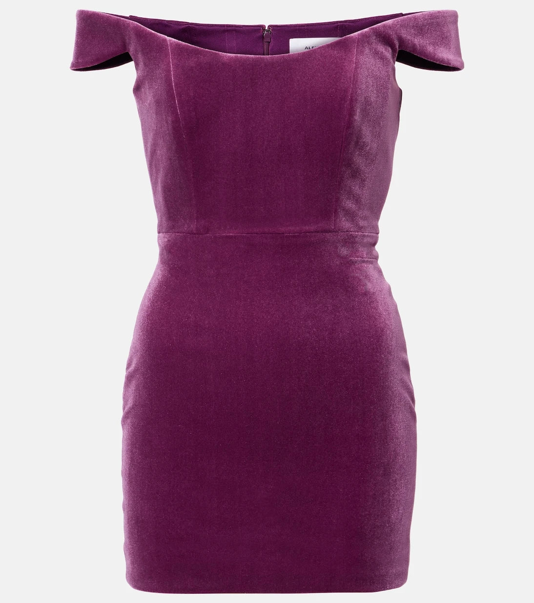 Alex Perry - Off-shoulder velvet corset dress