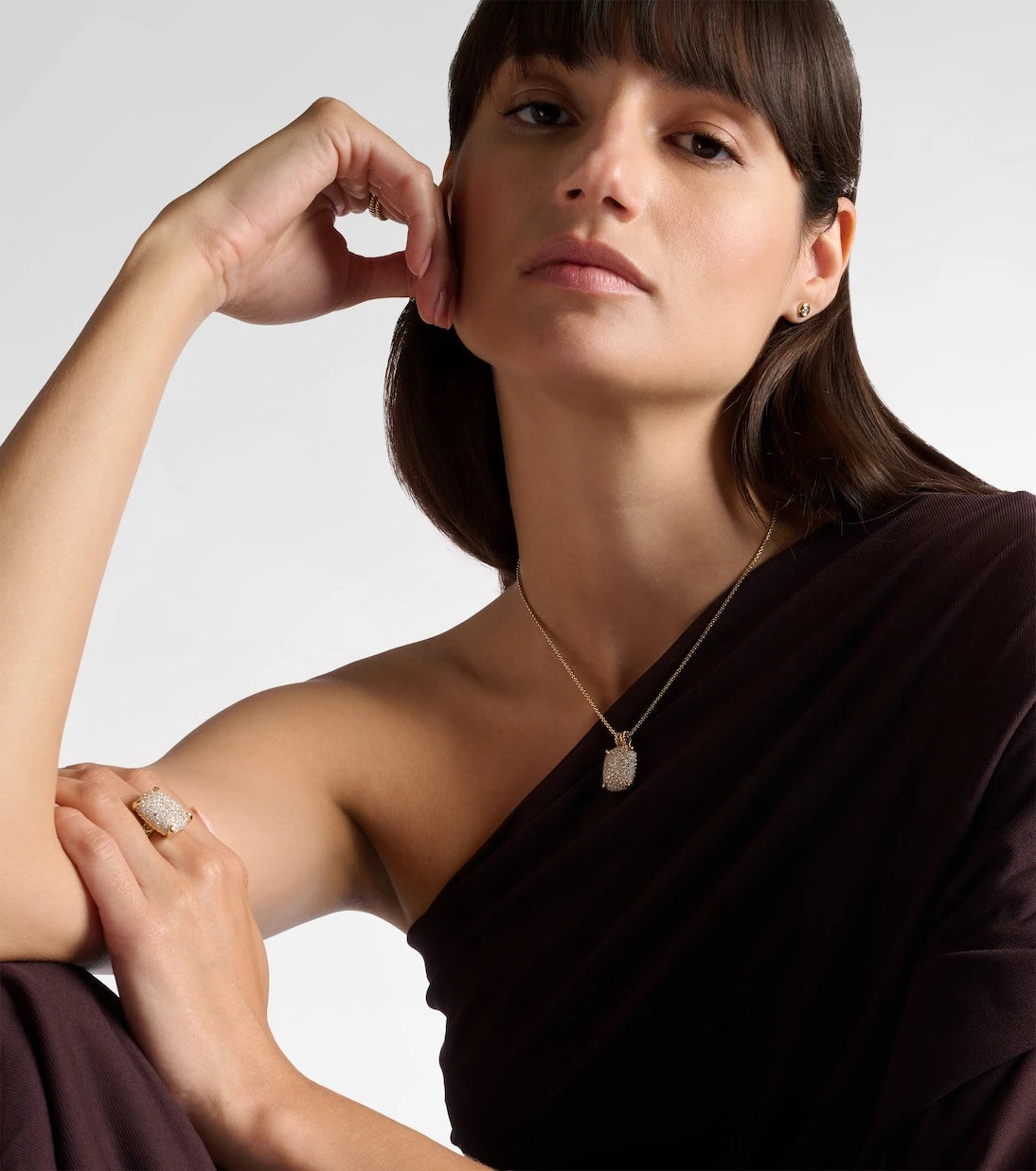 David Yurman - Châtelaine® 18kt gold pendant necklace with diamonds