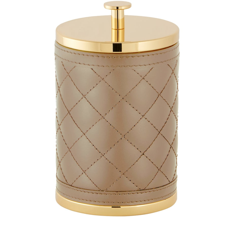 Large Quilted Round Box