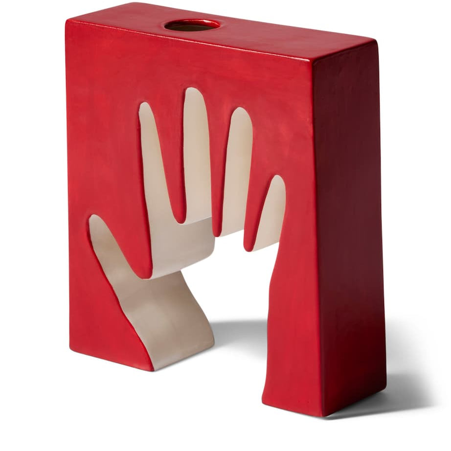 Ceramic Impronta Mano Vase (22cm)