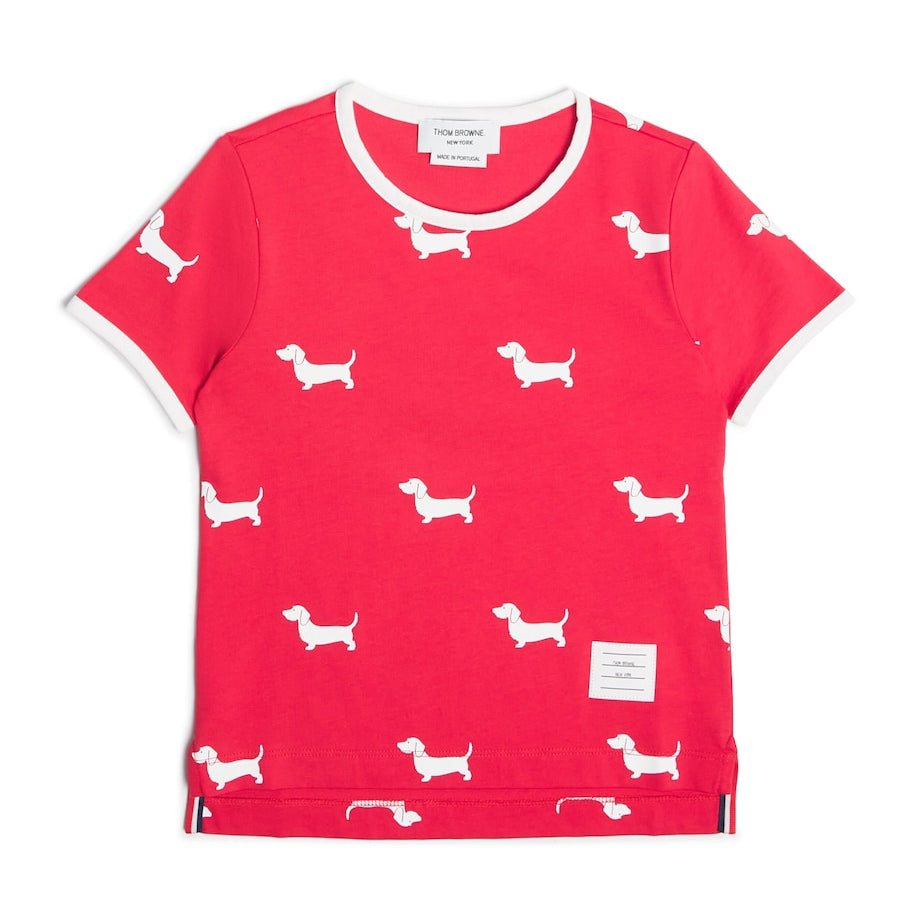 Thom Browne Kids Cotton Dog T-Shirt (2-12 Years)
