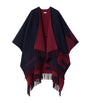 Burberry Red Wool-Cashmere EKD Reversible Cape