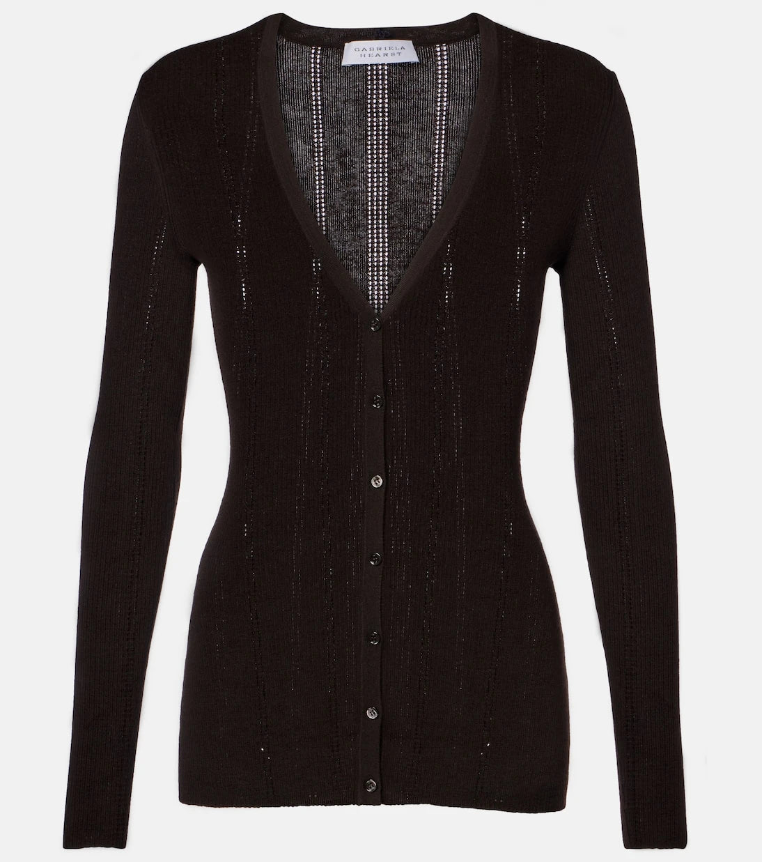 Gabriela Hearst - Lillian rib-knitted wool cardigan