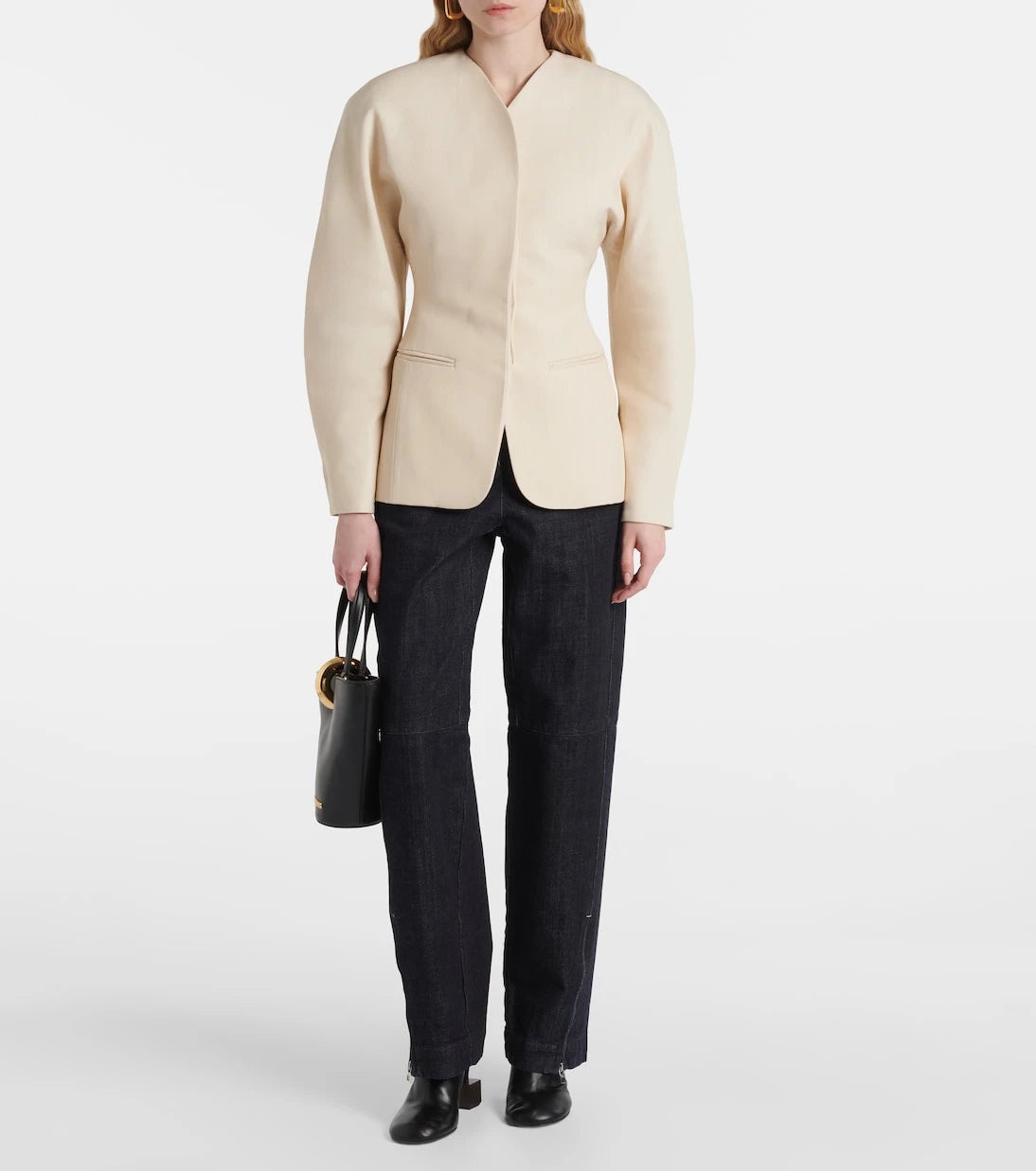 Jacquemus - De-Nîmes high-rise barrel-leg jeans