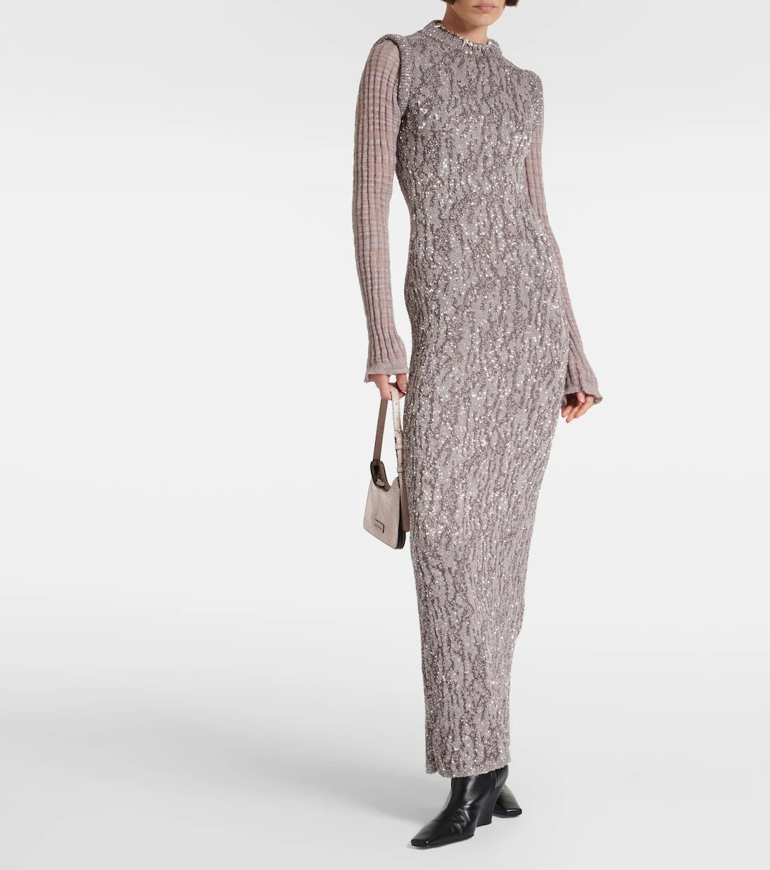 Acne Studios - Sequined jacquard maxi dress