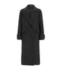 AllSaints Black Double-Breasted Mabel Coat