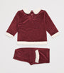Velvet Christmas T-shirt and Trousers Set (9-24 Months)