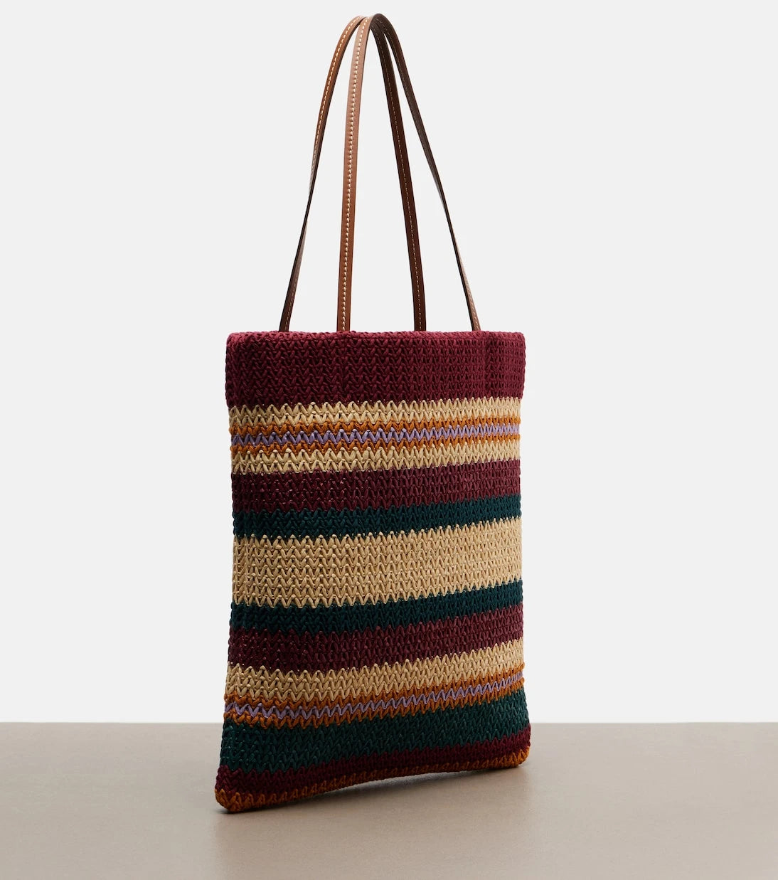 Miu Miu - Woven raffia-effect tote bag