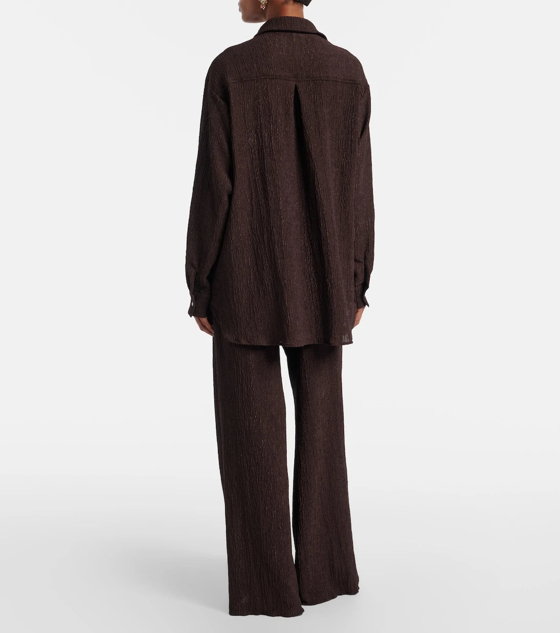 Jade Swim - Mika seersucker wide-leg pants