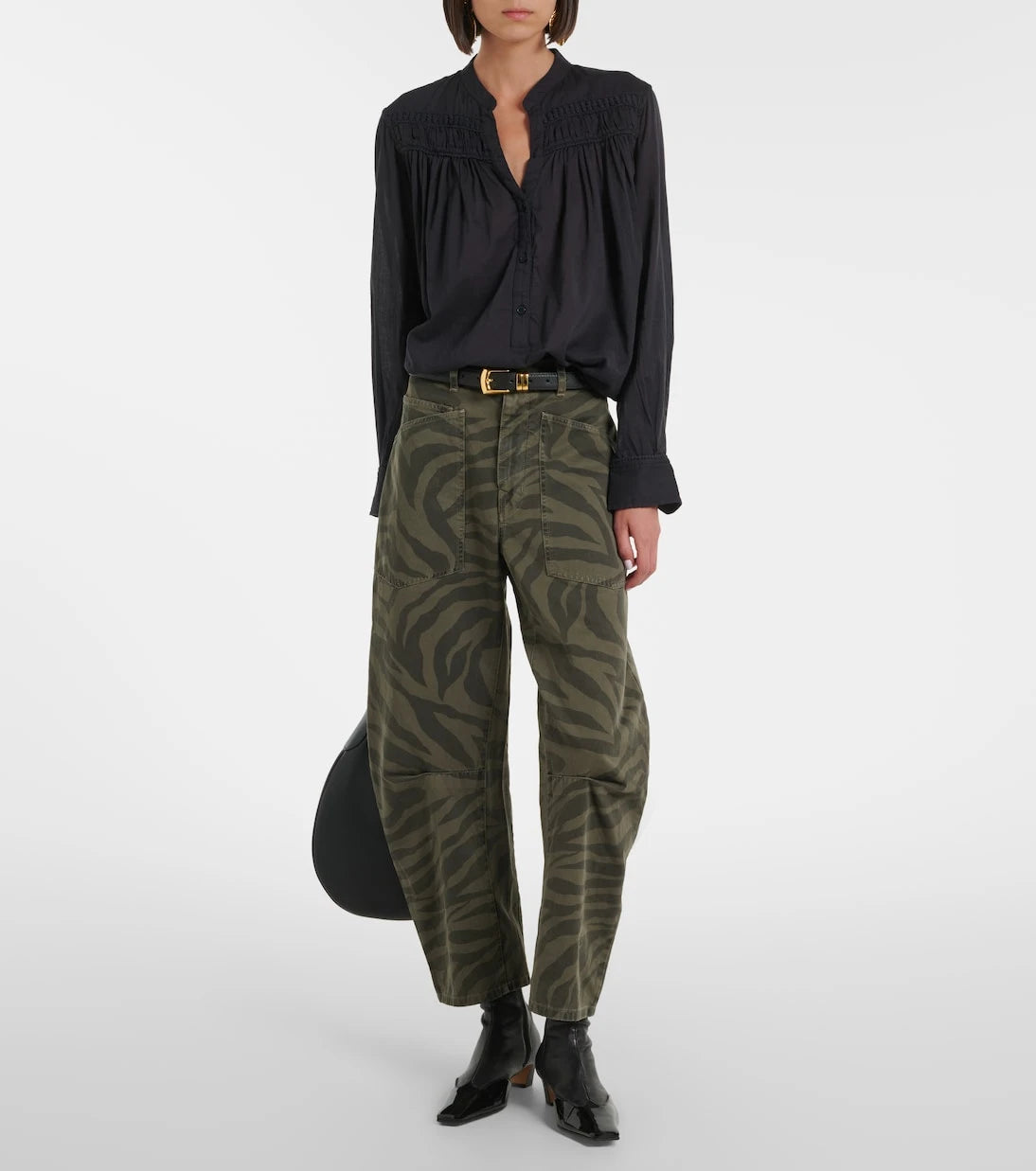 Nili Lotan - Shon cropped barrel-leg jeans