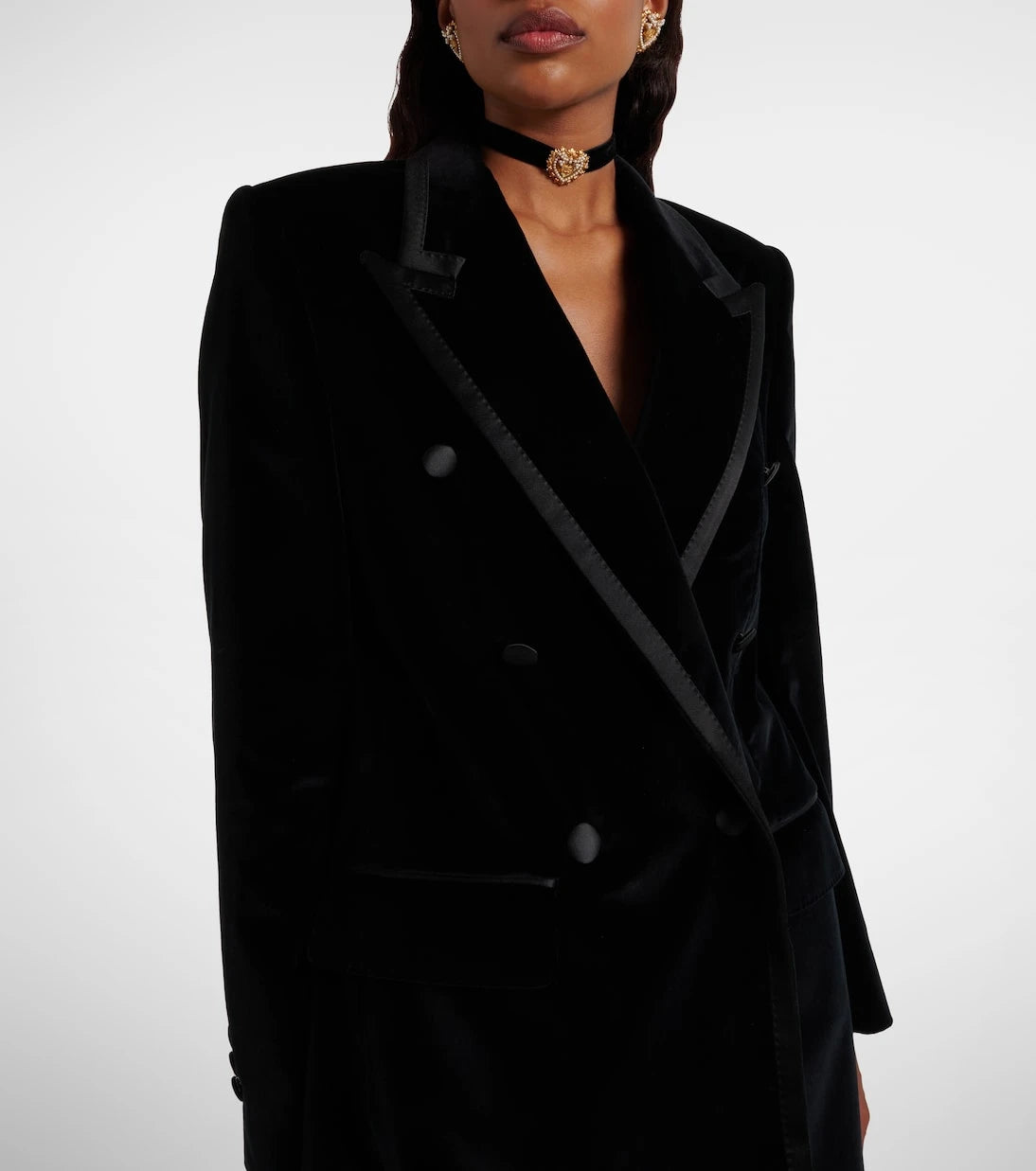 Dolce&Gabbana - Cotton-blend velvet tuxedo jacket