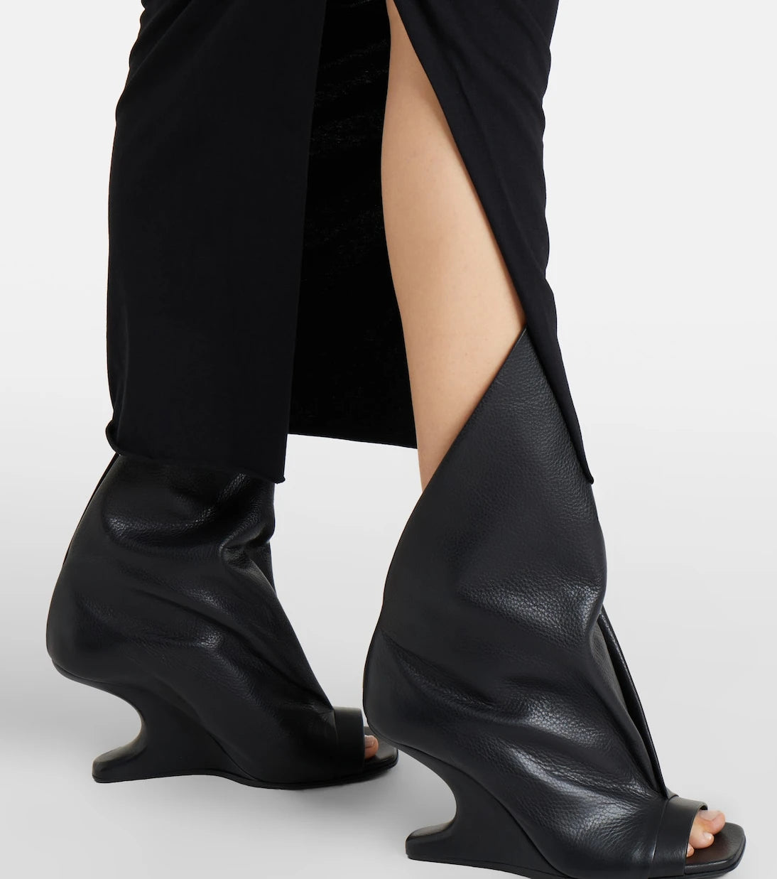 Rick Owens - Edfu cotton jersey midi skirt