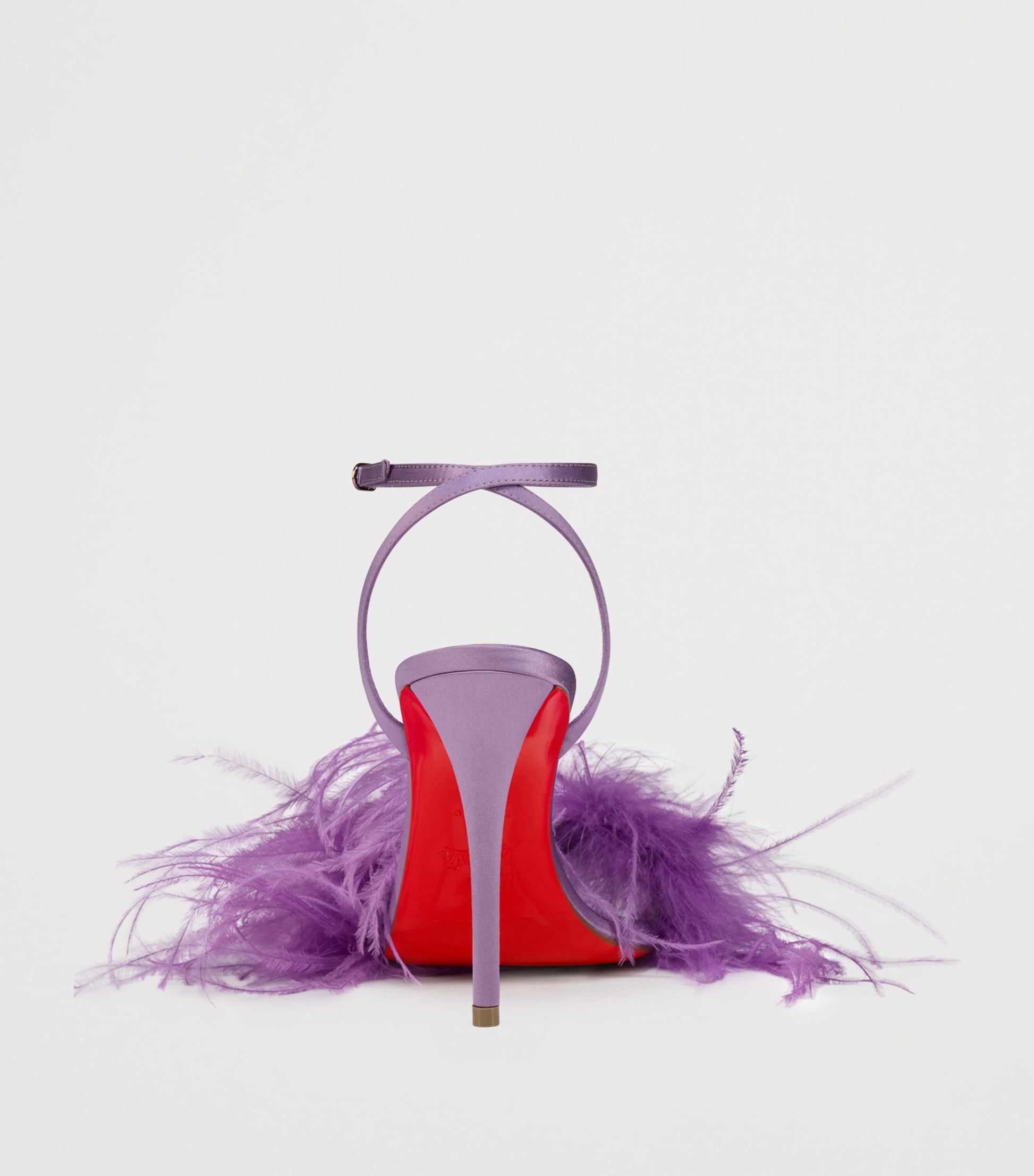 Christian Louboutin Miss Z Poupi Silk Heeled Sandals 100