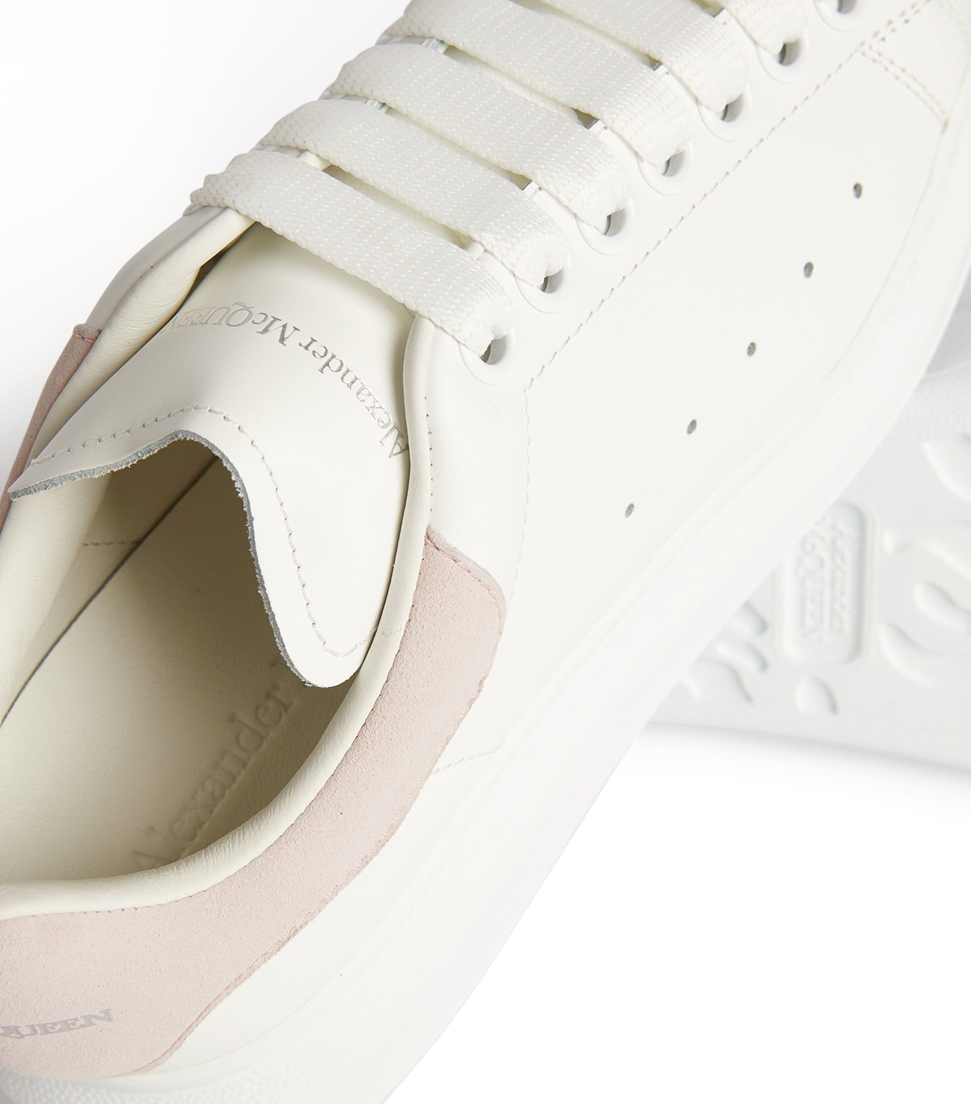 McQueen White Leather Oversized Sneakers