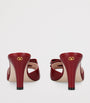 Valentino Garavani Red Leather Bow-Detail Bowow Mules 75
