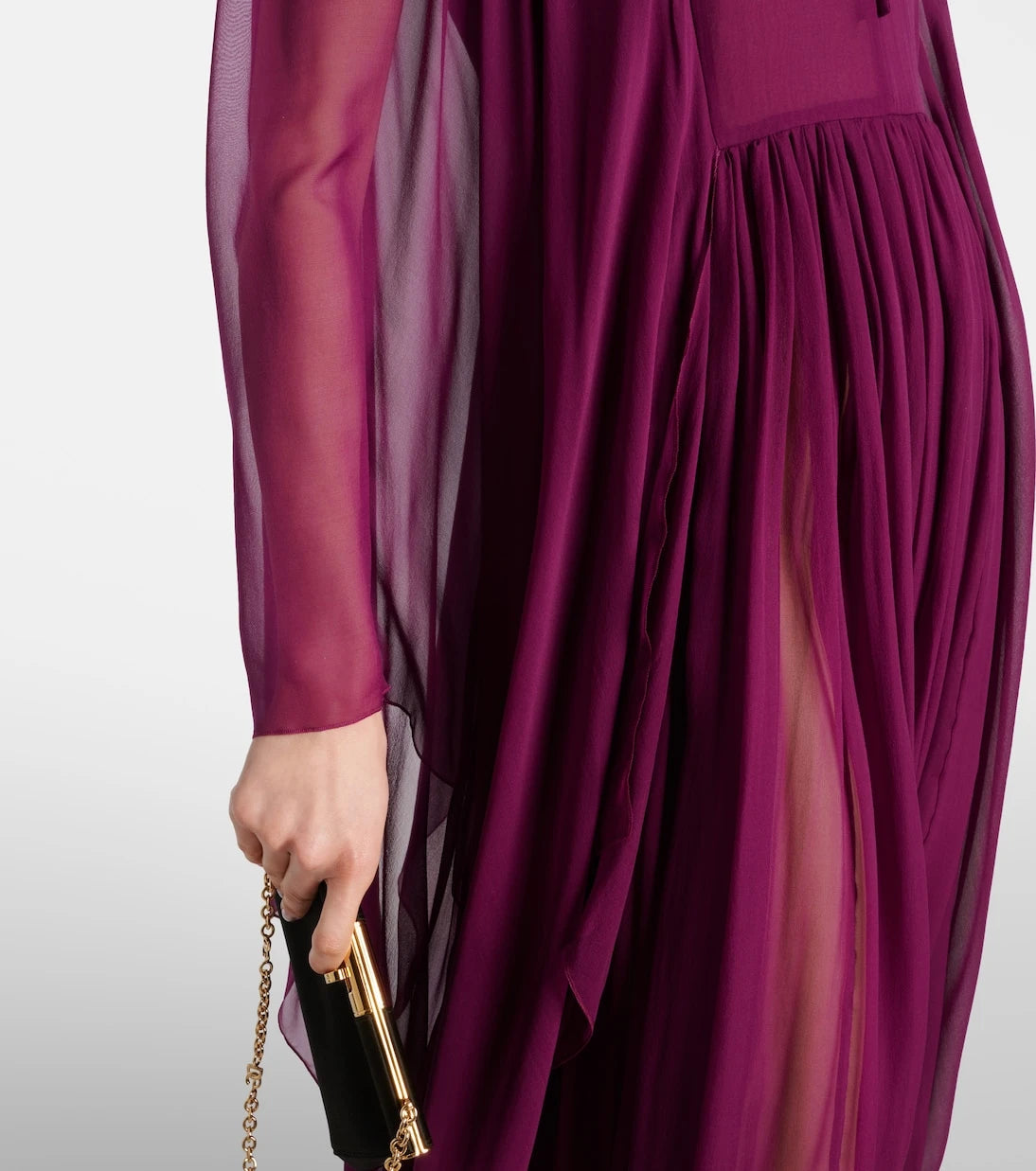 Dolce&Gabbana - Gathered silk chiffon gown