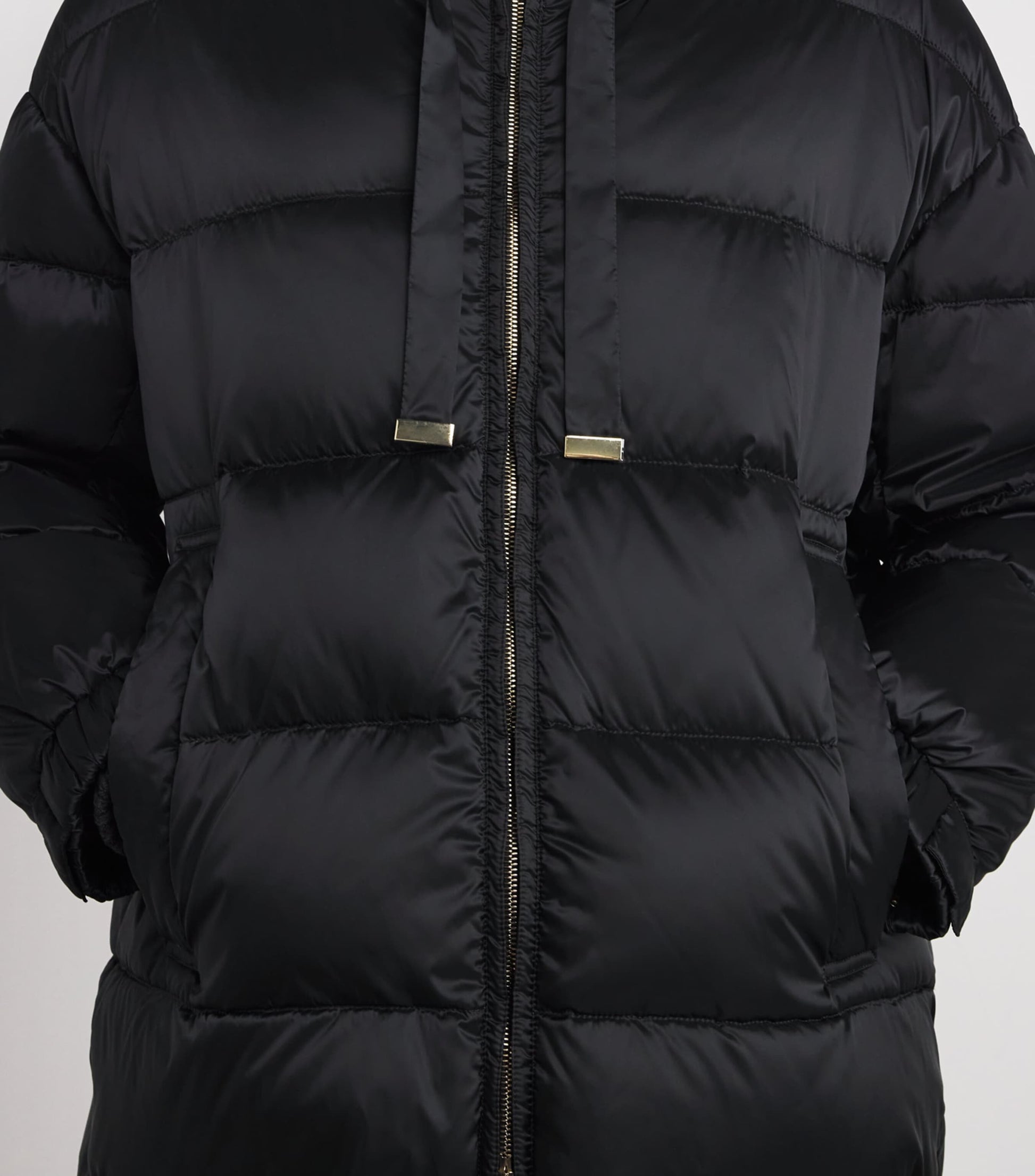 Max Mara Black Water-Repellent Down Puffer Jacket
