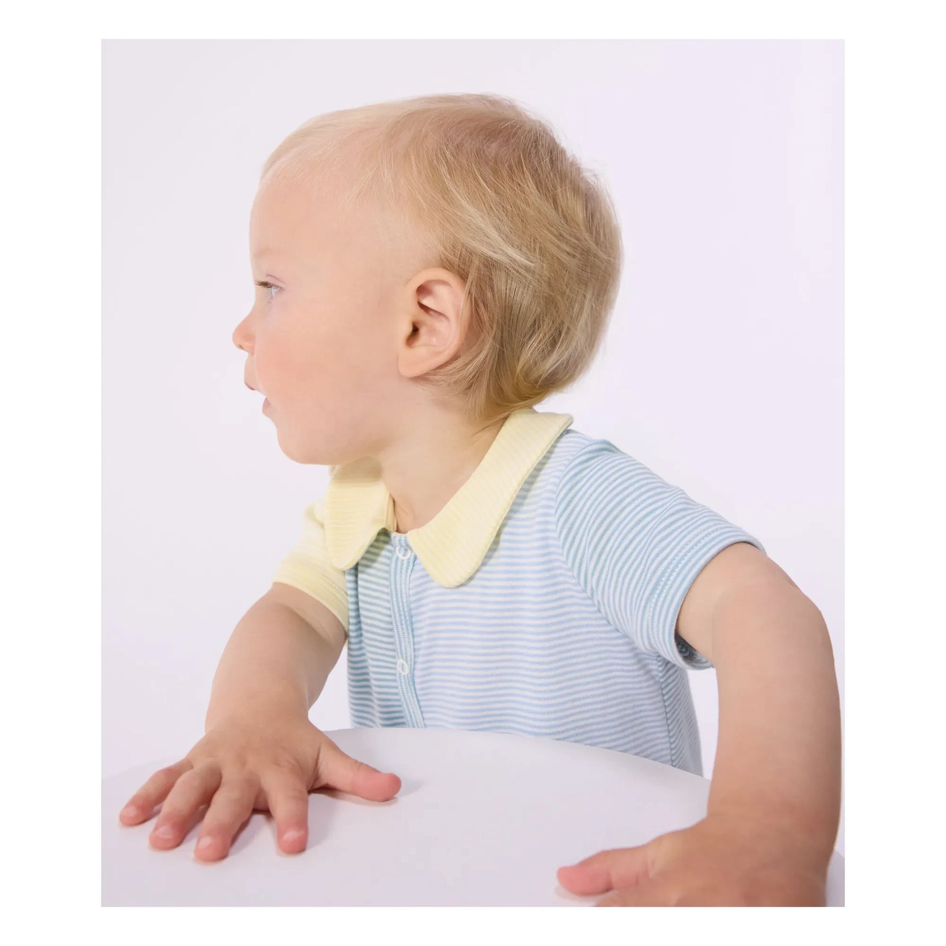 Petit Bateau - Pyjama Combishort Striped | Blue