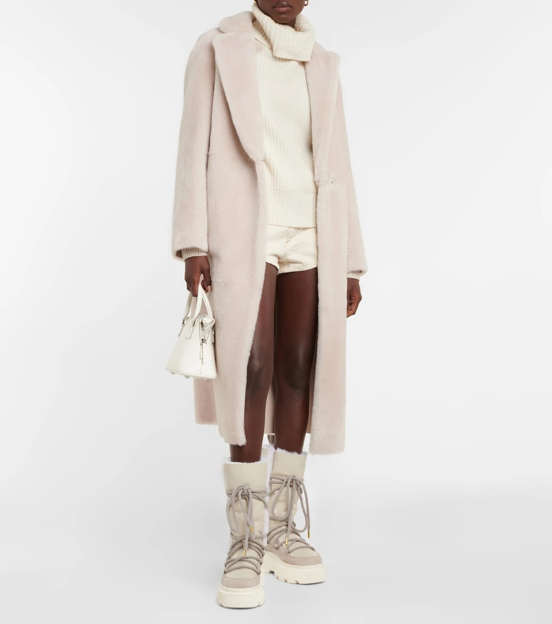 Inuikii - Leather shearling-trimmed snow boots