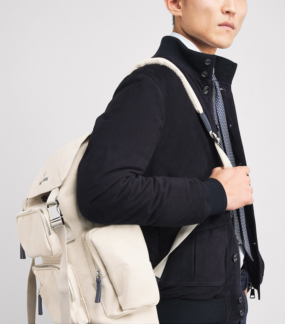 Paul & Shark Cotton-Blend Canvas Backpack