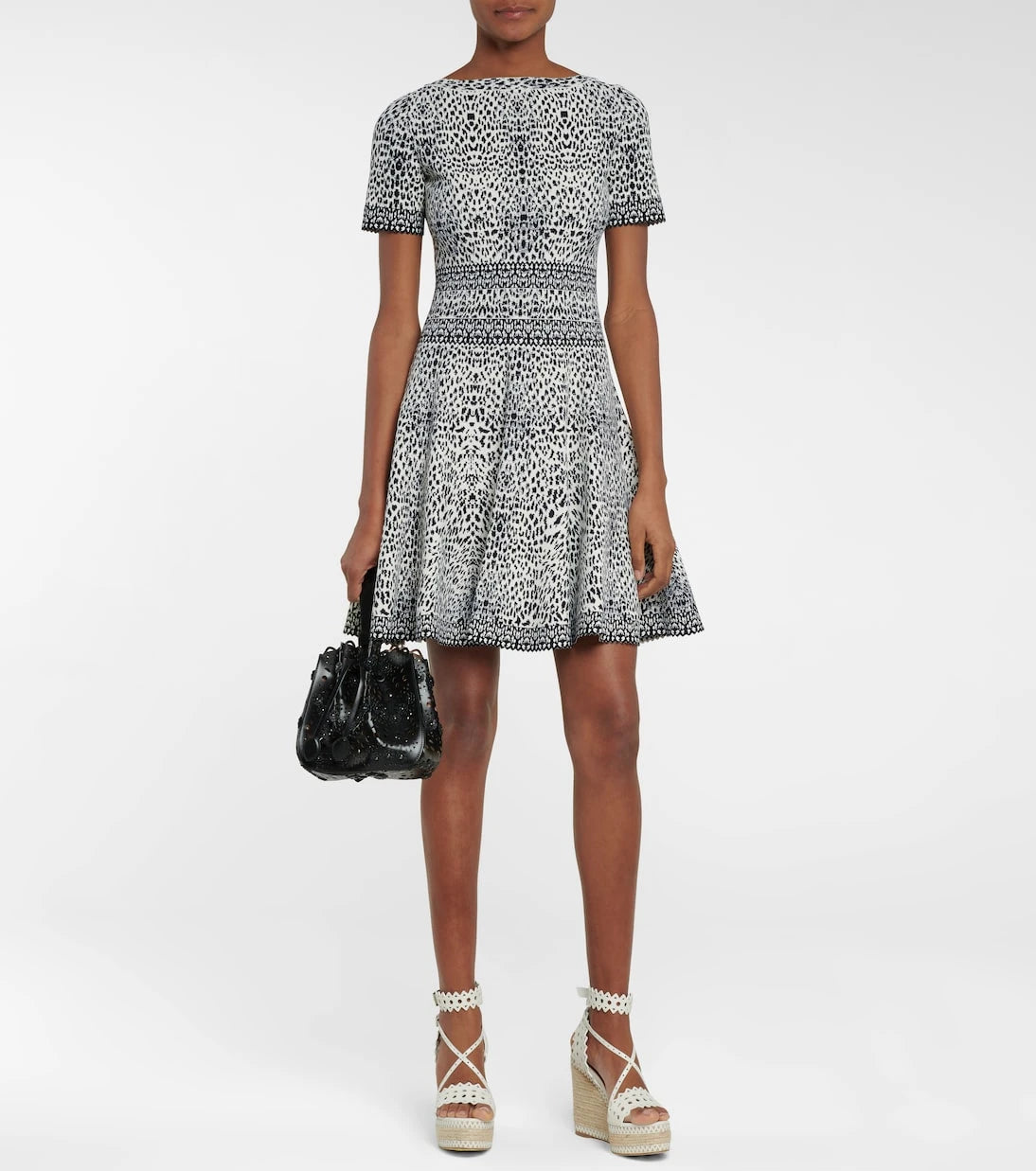 Alaïa - Stretch-jacquard minidress