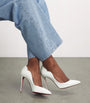Christian Louboutin White Hot Chick Patent Leather Pumps 100