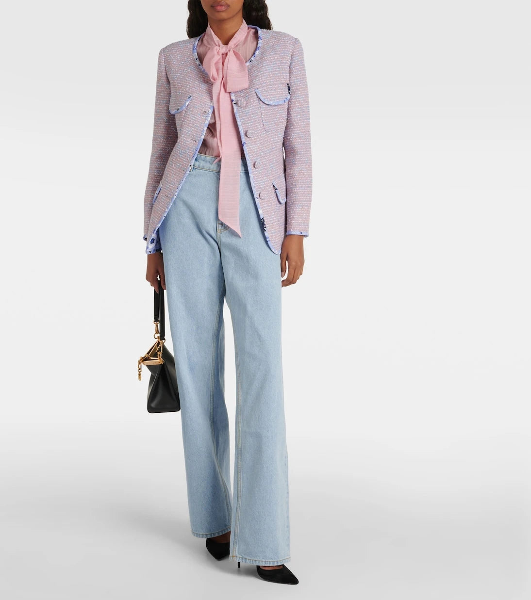 Etro - Checked wool-blend tweed jacket