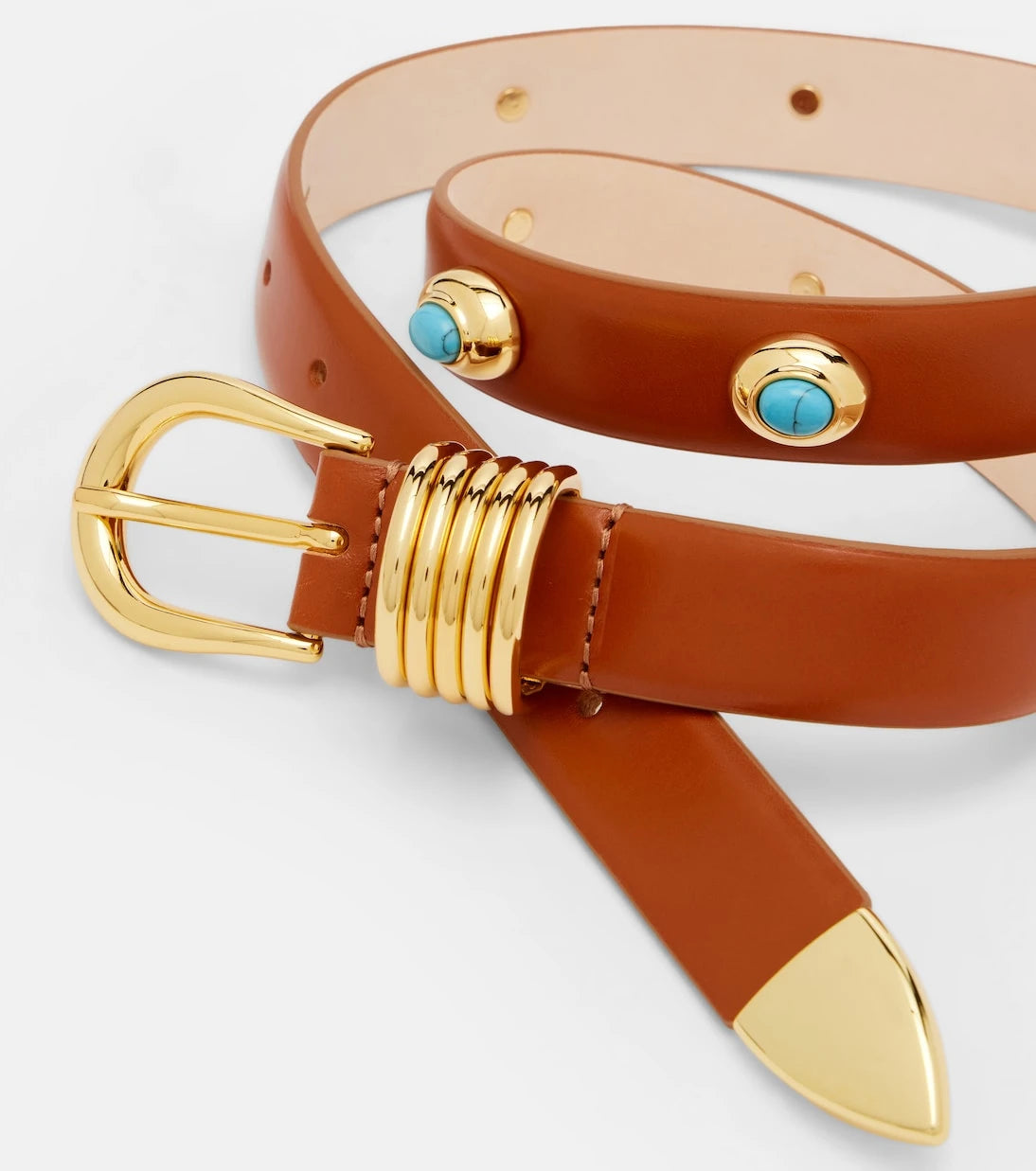 Déhanche - Hollyhock embellished leather belt