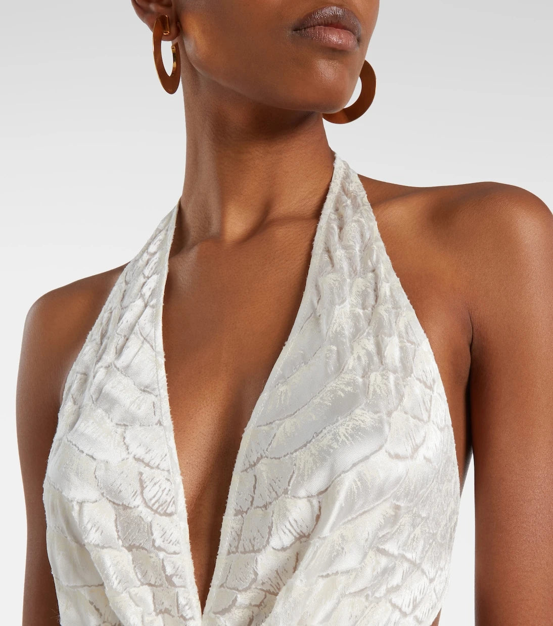 Roberto Cavalli - Embellished halterneck jumpsuit
