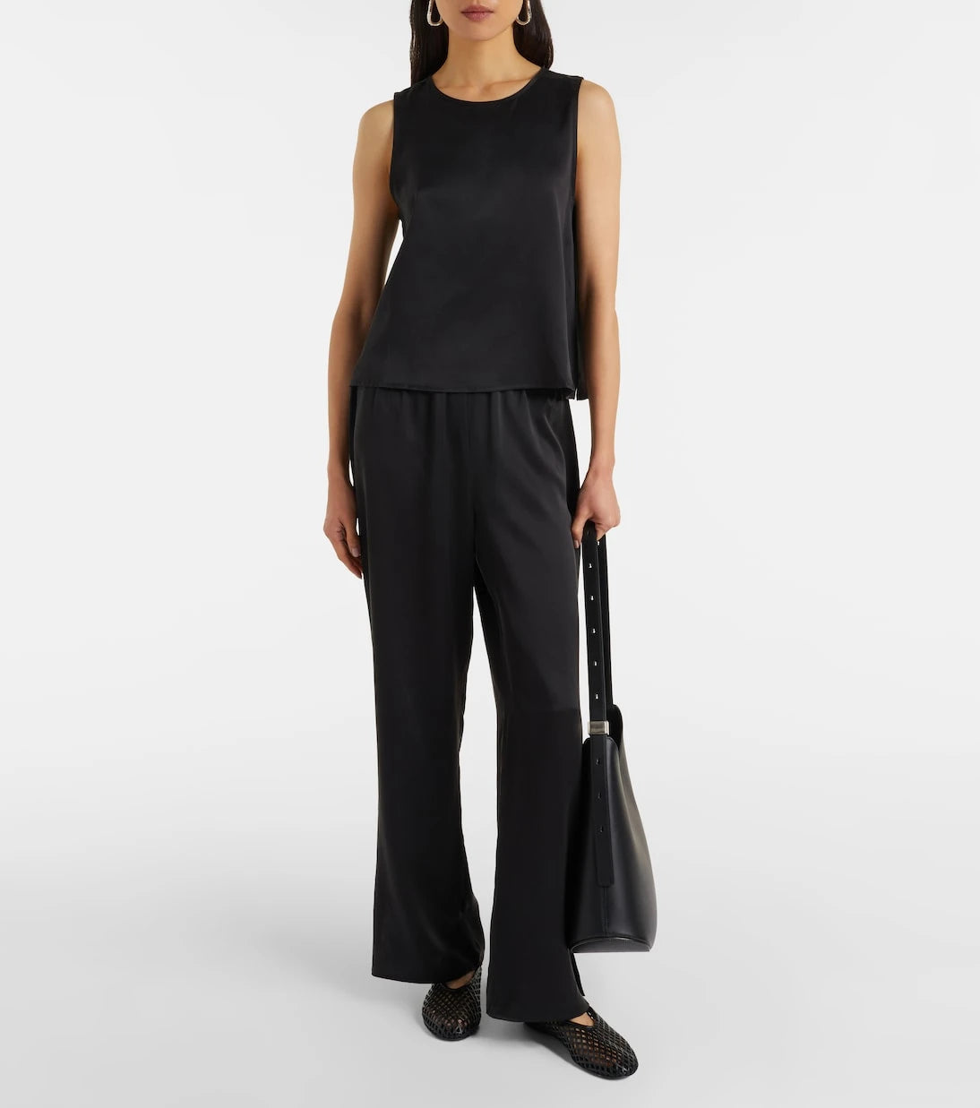 Asceno - Sofia silk charmeuse tank top
