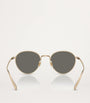 Oliver Peoples Gold Round Rhydian Sunglasses