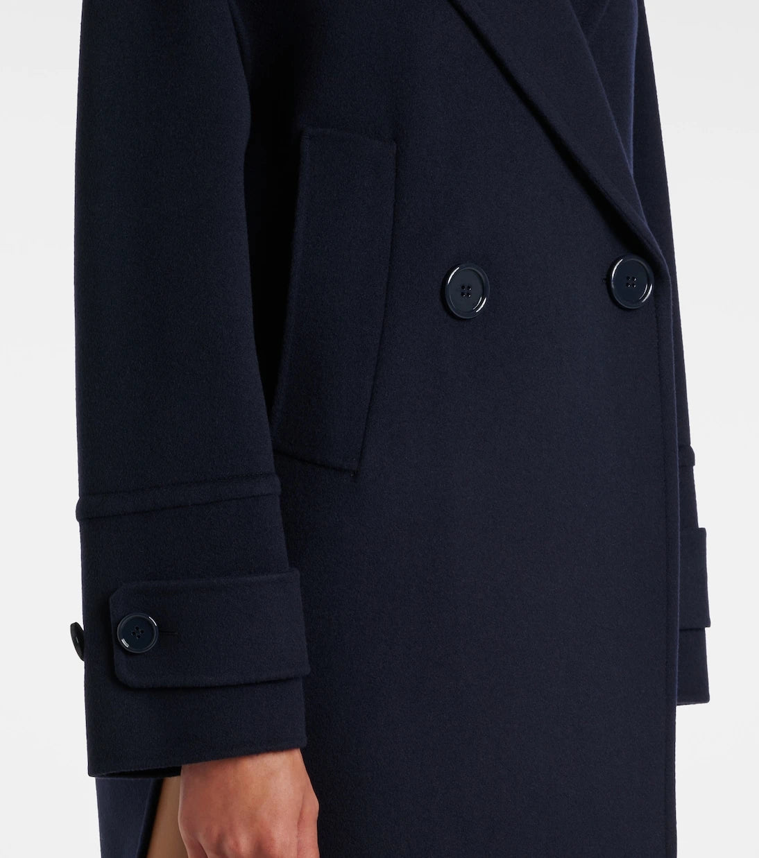 'S Max Mara - جاكيت صوف مزدوج الصدر