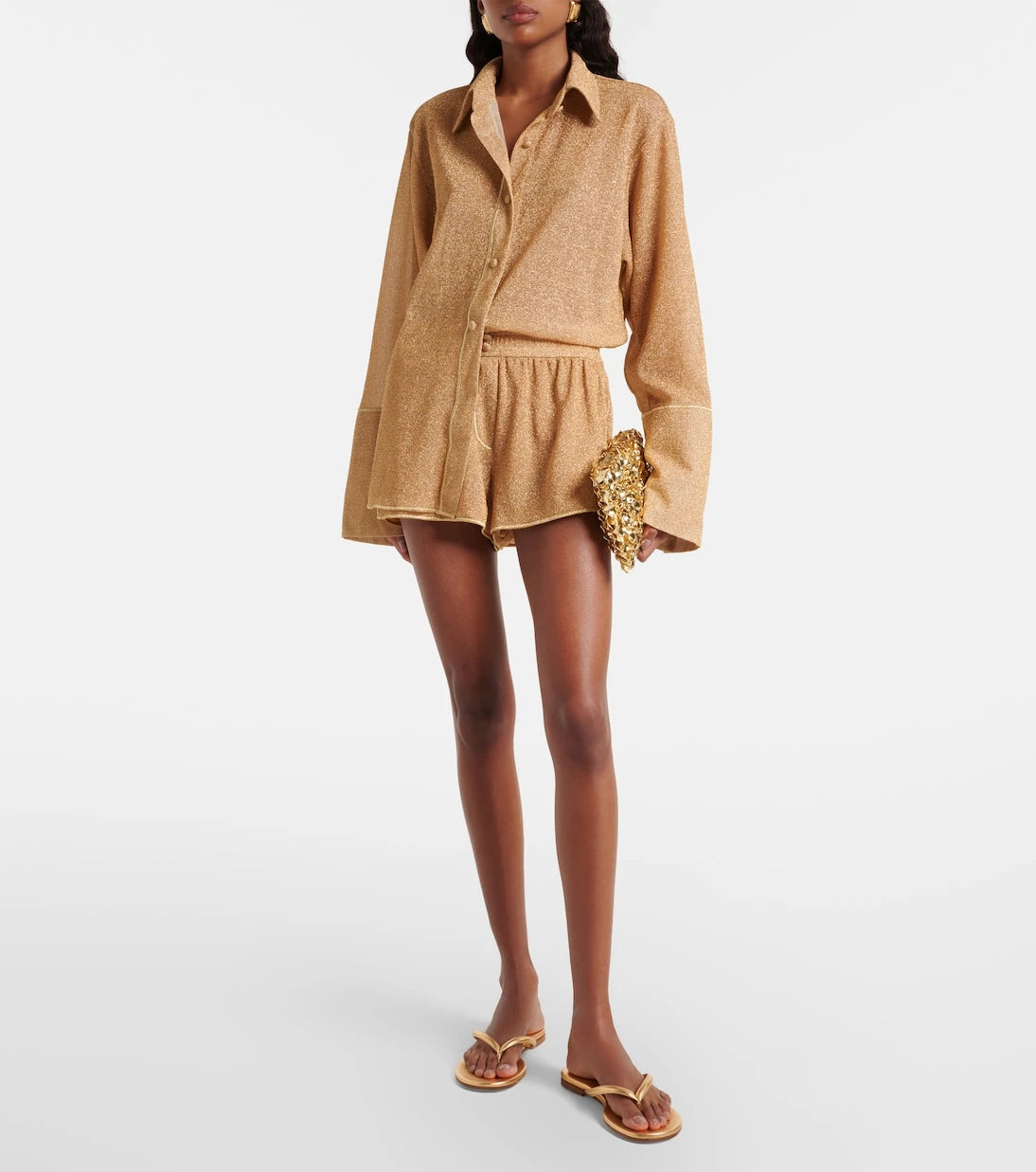 Oséree - Lumière lamé shirt