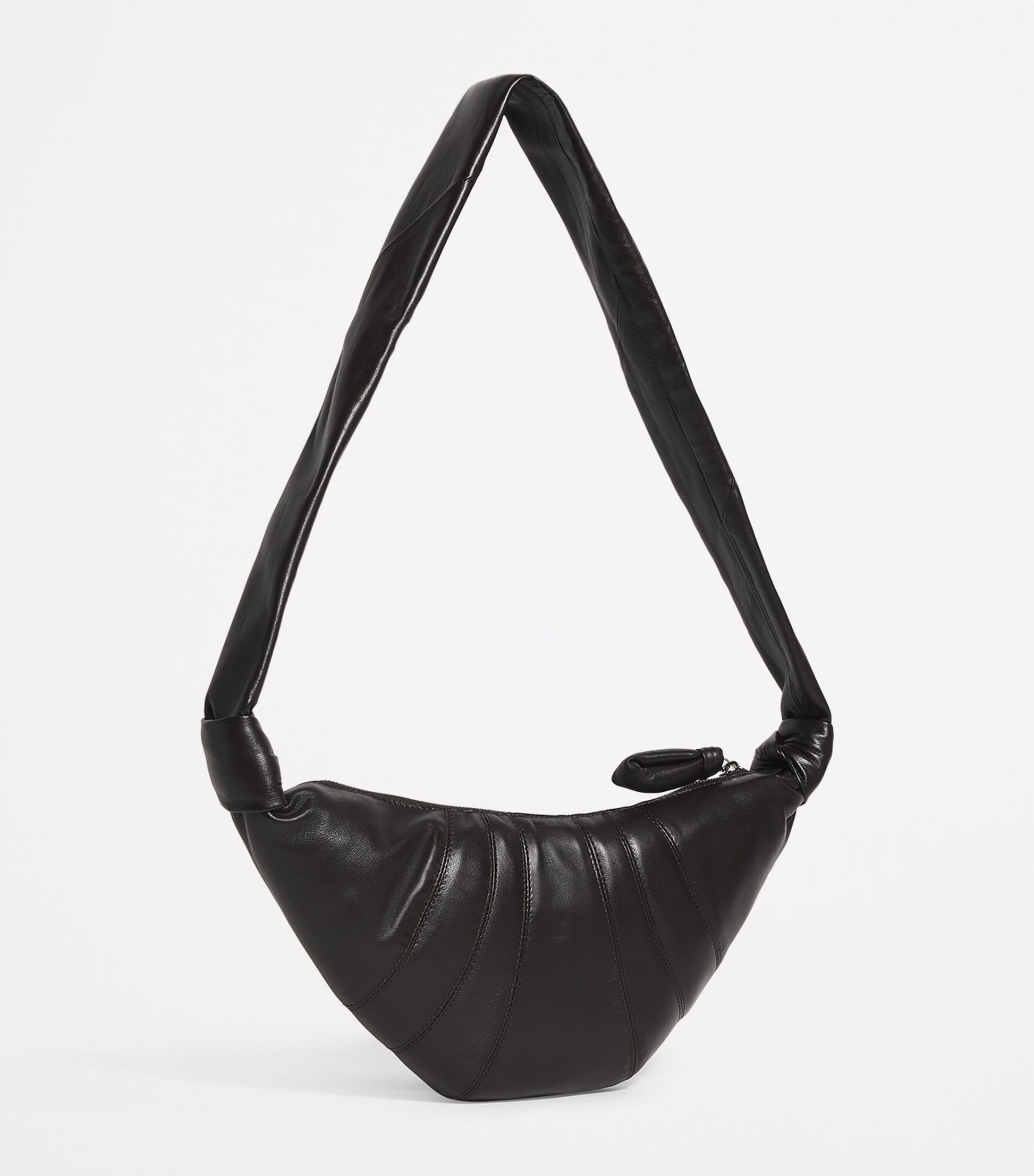 Lemaire Brown Small Nappa Leather Croissant Cross-Body Bag