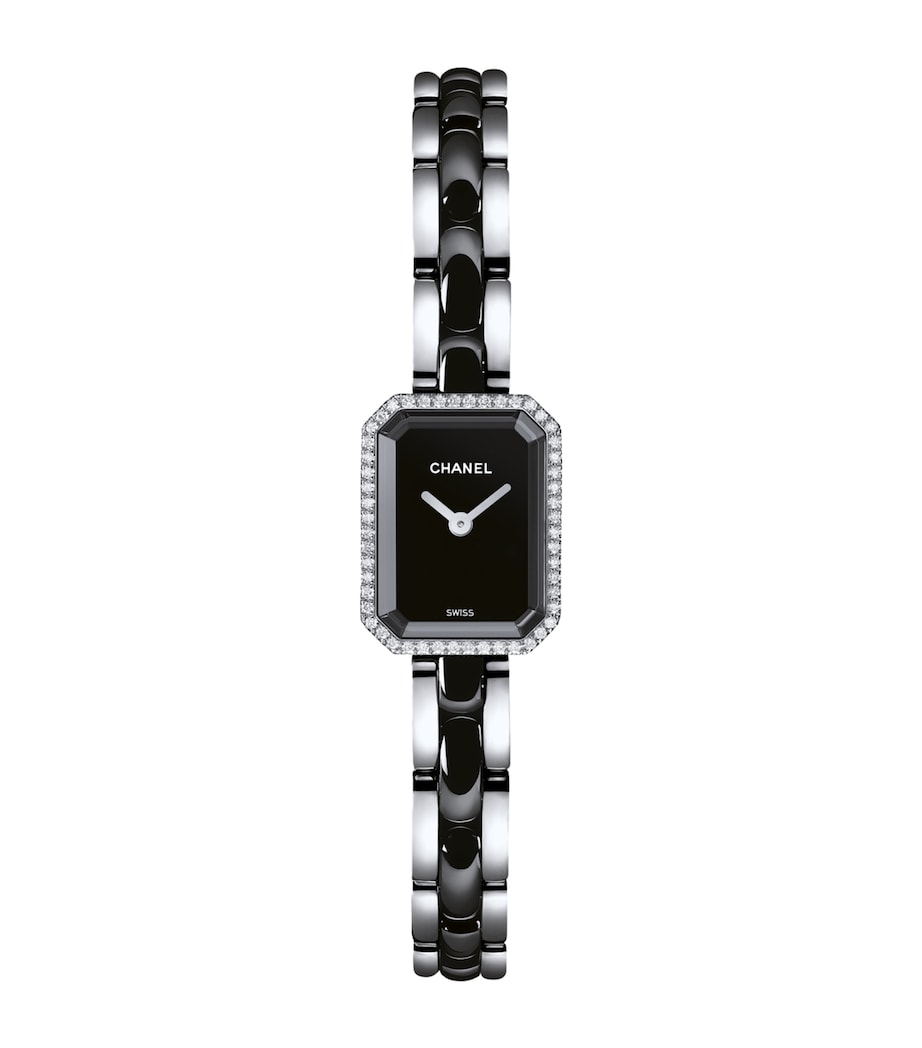 CHANEL Stainless Steel and Diamond Première Ceramic Watch 15.2mm
