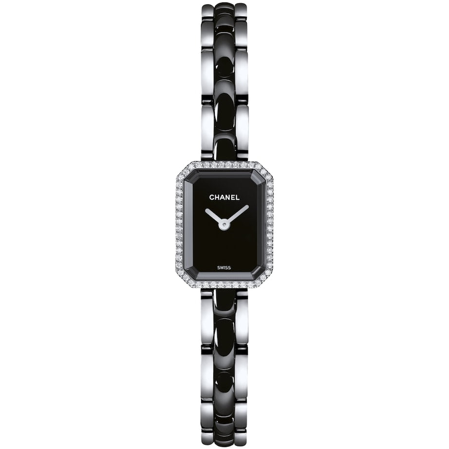 CHANEL Stainless Steel and Diamond Première Ceramic Watch 15.2mm