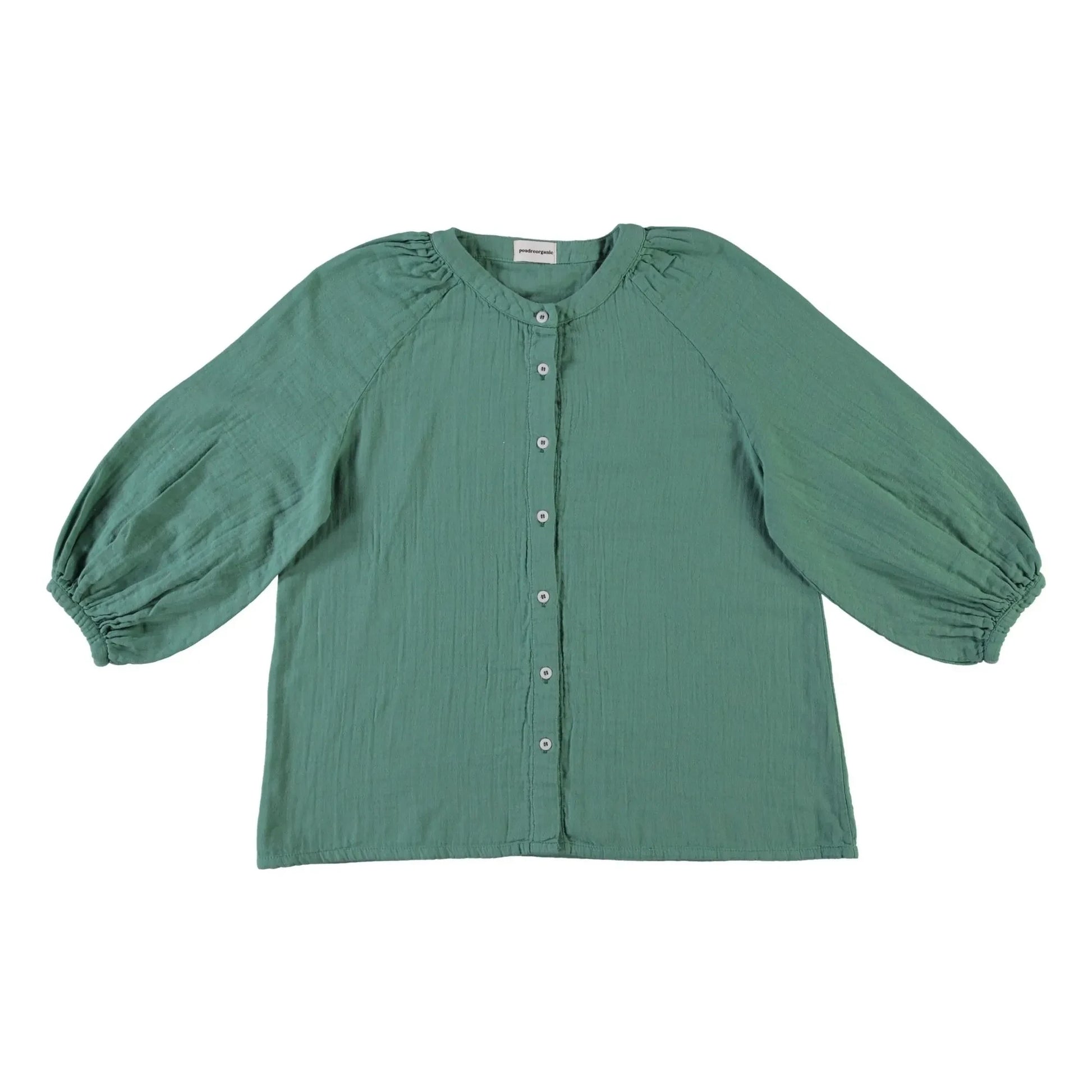 Poudre Organic - Evening Primrose Blouse | Forest Green
