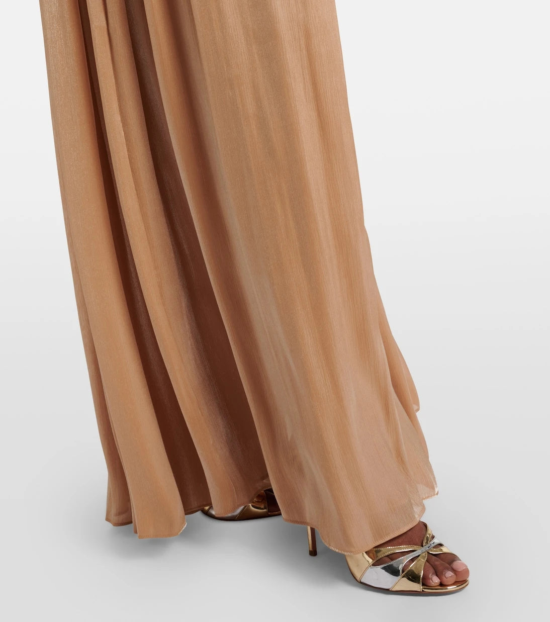 Costarellos - Gathered pleated gown