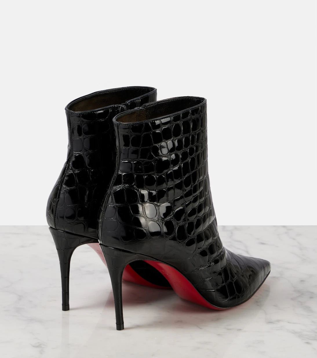 Christian Louboutin - So Kate 85 croc-effect ankle boots