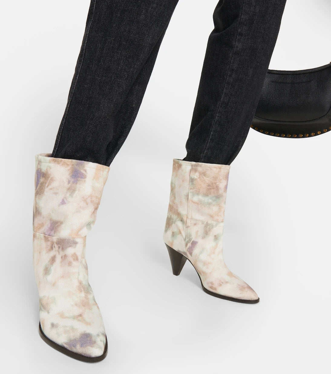 Isabel Marant - Rouxa printed canvas ankle boots