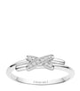 White Gold and Diamond Jeux de Liens Ring
