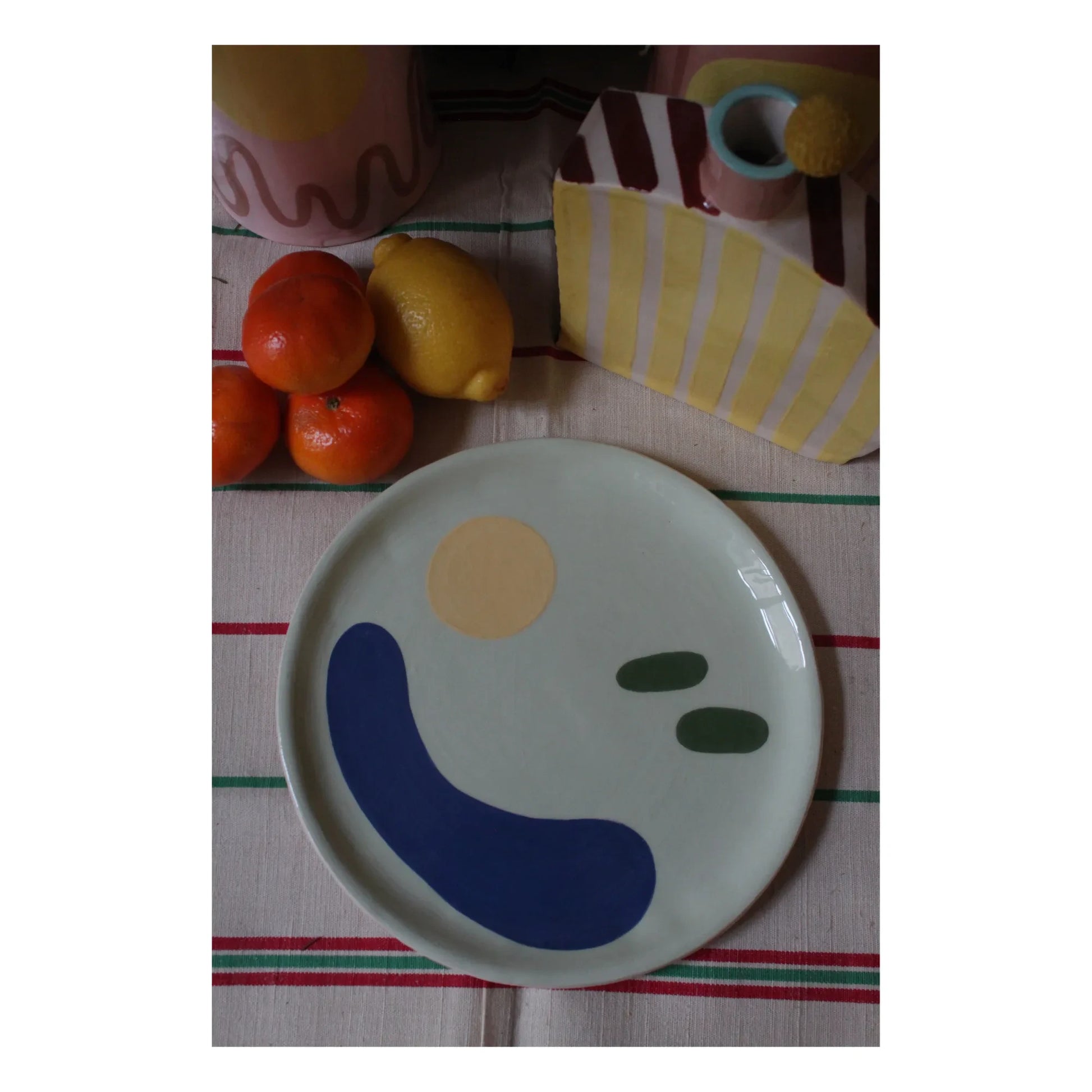 HOMERE - Daphné Ceramic Plate | Mint Green